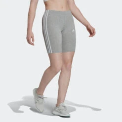 ADIDAS Bikershort Voor Fitness Dames Essentials Grijs -Adidas Winkel bikershort voor fitness dames essentials grijs 4