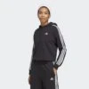 ADIDAS Essentials 3-Stripes French Terry Crop Hoodie -Adidas Winkel essentials 3 stripes french terry crop hoodie