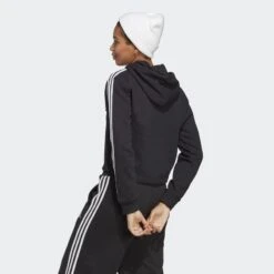 ADIDAS Essentials 3-Stripes French Terry Crop Hoodie -Adidas Winkel essentials 3 stripes french terry crop hoodie 2