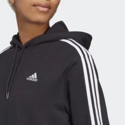 ADIDAS Essentials 3-Stripes French Terry Crop Hoodie -Adidas Winkel essentials 3 stripes french terry crop hoodie 3