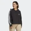 ADIDAS Essentials 3-Stripes French Terry Crop Hoodie (Grote Maat) 2 ADIDAS Essentials 3-Stripes French Terry Crop Hoodie (Grote Maat) -Adidas Winkel essentials 3 stripes french terry crop hoodie grote maat