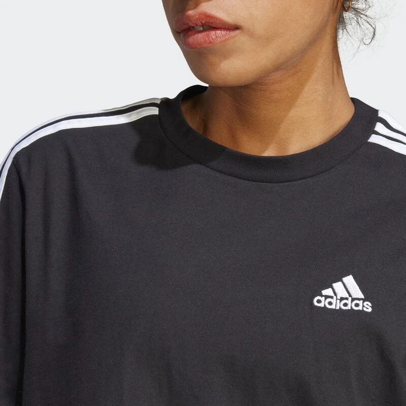 ADIDAS Essentials 3-Stripes Single Jersey Boyfriend T-shirtjurk 6 ADIDAS Essentials 3-Stripes Single Jersey Boyfriend T-shirtjurk - Afbeelding 4