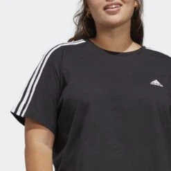 ADIDAS Essentials 3-Stripes Single Jersey Croptop (Grote Maat) -Adidas Winkel essentials 3 stripes single jersey croptop grote maat 3