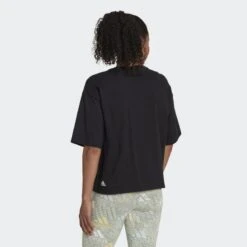ADIDAS Essentials Multi-Colored Logo Loose Fit Cropped T-shirt -Adidas Winkel essentials multi colored logo loose fit cropped t shirt 2