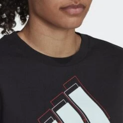 ADIDAS Essentials Multi-Colored Logo Loose Fit Cropped T-shirt -Adidas Winkel essentials multi colored logo loose fit cropped t shirt 3