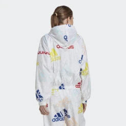 ADIDAS Essentials Multi-Colored Logo Loose Fit Windjack -Adidas Winkel essentials multi colored logo loose fit windjack 2