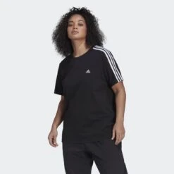 ADIDAS Essentials Slim 3-Stripes T-shirt (Grote Maat)