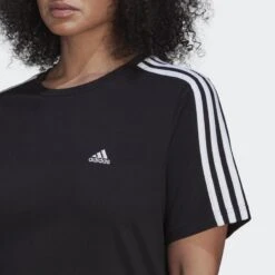 ADIDAS Essentials Slim 3-Stripes T-shirt (Grote Maat) -Adidas Winkel essentials slim 3 stripes t shirt grote maat 3