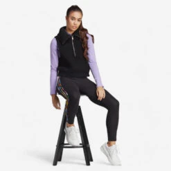 ADIDAS Fitness Legging Dames Bloemenprint Zwart