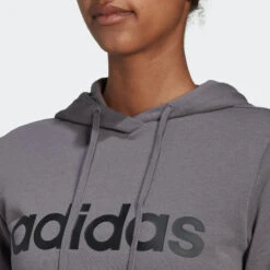 ADIDAS Hoodie Voor Fitness En Soft Training Dames Grijs -Adidas Winkel hoodie voor fitness en soft training dames grijs 2