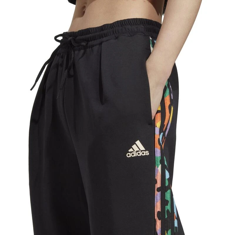 ADIDAS Joggingbroek Voor Fitness Dames Bloemenprint Zwart 6 ADIDAS Joggingbroek Voor Fitness Dames Bloemenprint Zwart - Afbeelding 4