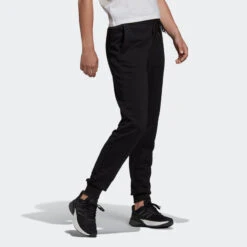 ADIDAS Joggingbroek Voor Fitness Dames Hoog Aandeel Katoen Aansluitend Linear Zwart -Adidas Winkel joggingbroek voor fitness dames hoog aandeel katoen aansluitend linear zwart 2