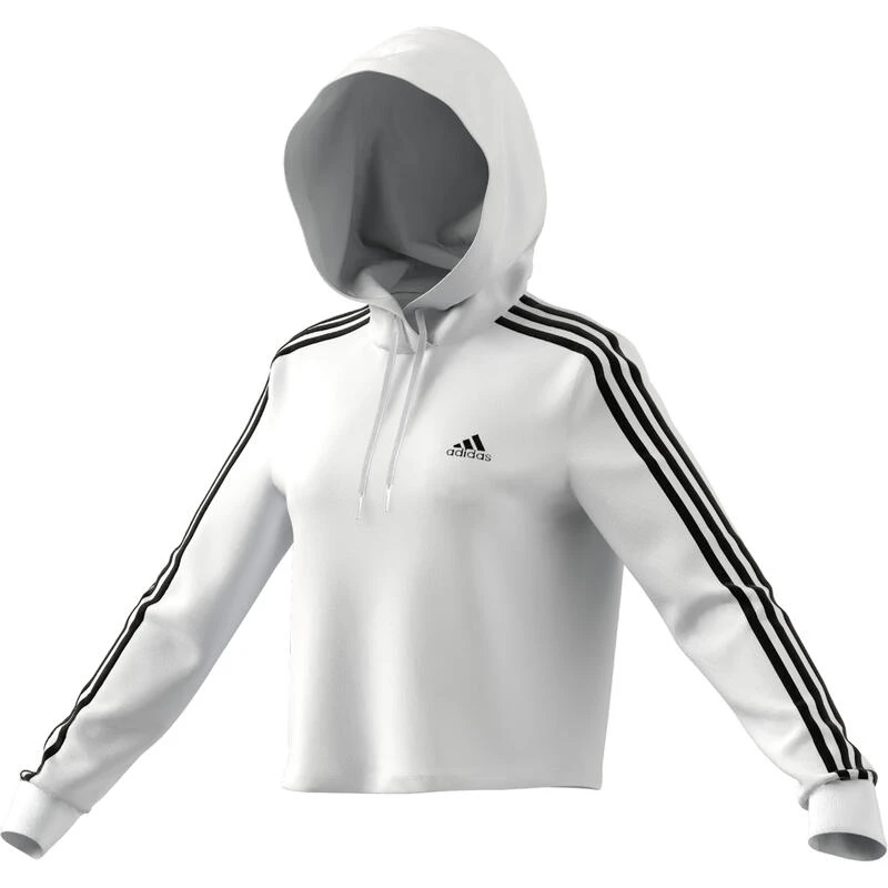 Kap Adidas Essentials 3-Stripes Cropped, Wit, Dames 6 Kap Adidas Essentials 3-Stripes Cropped, Wit, Dames - Afbeelding 4