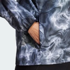 ADIDAS Own The Run Allover Print Running Windjack Met Capuchon -Adidas Winkel own the run allover print running windjack met capuchon 3