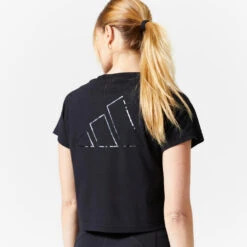 ADIDAS T-shirt Voor Cardiofitness Dames Zwart -Adidas Winkel t shirt voor cardiofitness dames zwart 2