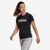 ADIDAS T-SHIRT VOOR FITNESS EN SOFT TRAINING DAMES ZWART -Adidas Winkel t shirt voor fitness en soft training dames zwart