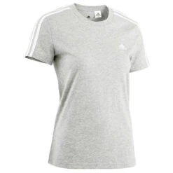 ADIDAS T-SHIRT VOOR FITNESS EN SOFT TRAINING VOOR DAMES GRIJS -Adidas Winkel t shirt voor fitness en soft training voor dames grijs 5
