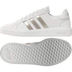 ADIDAS Tennisschoenen Voor Dames Court Base Zand/wit -Adidas Winkel tennisschoenen voor dames court base zandwit 4
