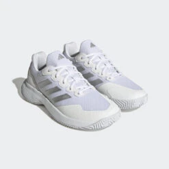 ADIDAS Tennisschoenen Voor Dames Gamecourt Multicourt Wit Zilver 12 ADIDAS Tennisschoenen Voor Dames Gamecourt Multicourt Wit Zilver -Adidas Winkel tennisschoenen voor dames gamecourt multicourt wit zilver 2