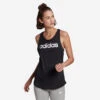 ADIDAS TOP VOOR FITNESS EN SOFT TRAINING DAMES ZWART -Adidas Winkel top voor fitness en soft training dames zwart