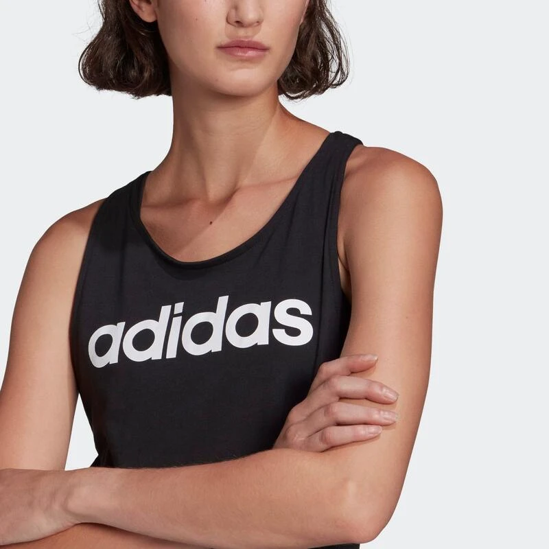 ADIDAS TOP VOOR FITNESS EN SOFT TRAINING DAMES ZWART 5 ADIDAS TOP VOOR FITNESS EN SOFT TRAINING DAMES ZWART - Afbeelding 3