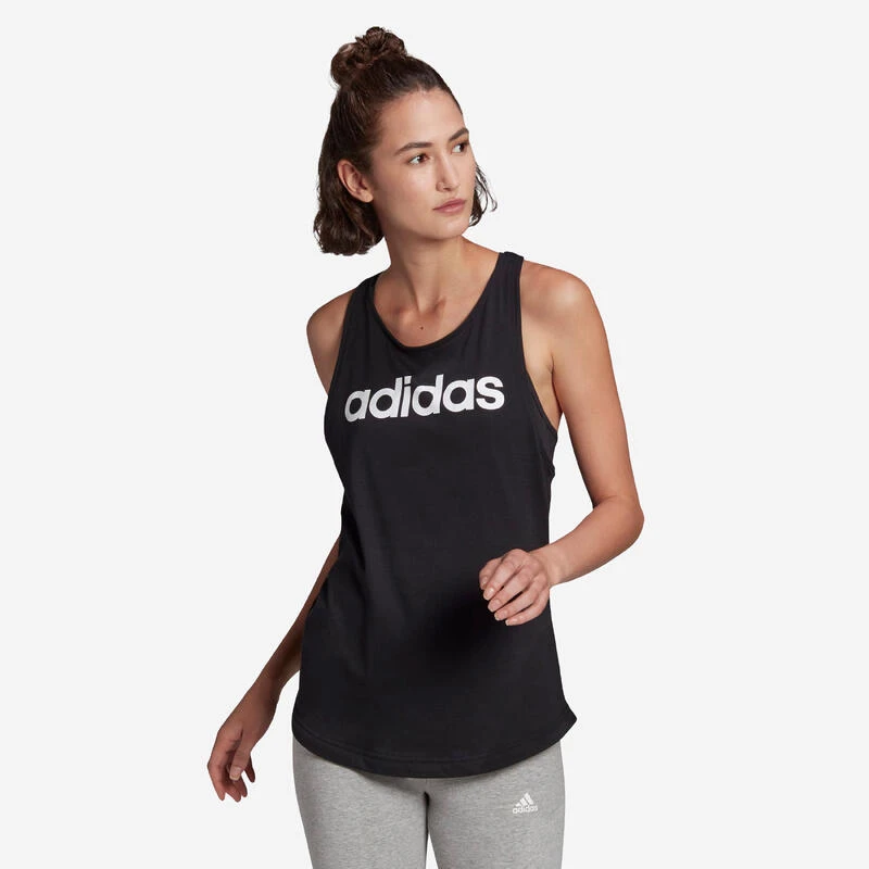 ADIDAS TOP VOOR FITNESS EN SOFT TRAINING DAMES ZWART 3 ADIDAS TOP VOOR FITNESS EN SOFT TRAINING DAMES ZWART