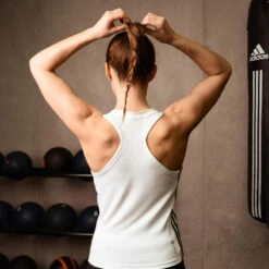 ADIDAS Topje Voor Cardiofitness Dames Wit -Adidas Winkel topje voor cardiofitness dames wit 6