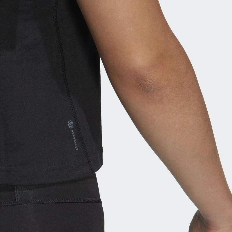 ADIDAS Train Essentials Train Katoenen 3-Stripes Crop T-shirt 7 ADIDAS Train Essentials Train Katoenen 3-Stripes Crop T-shirt - Afbeelding 5